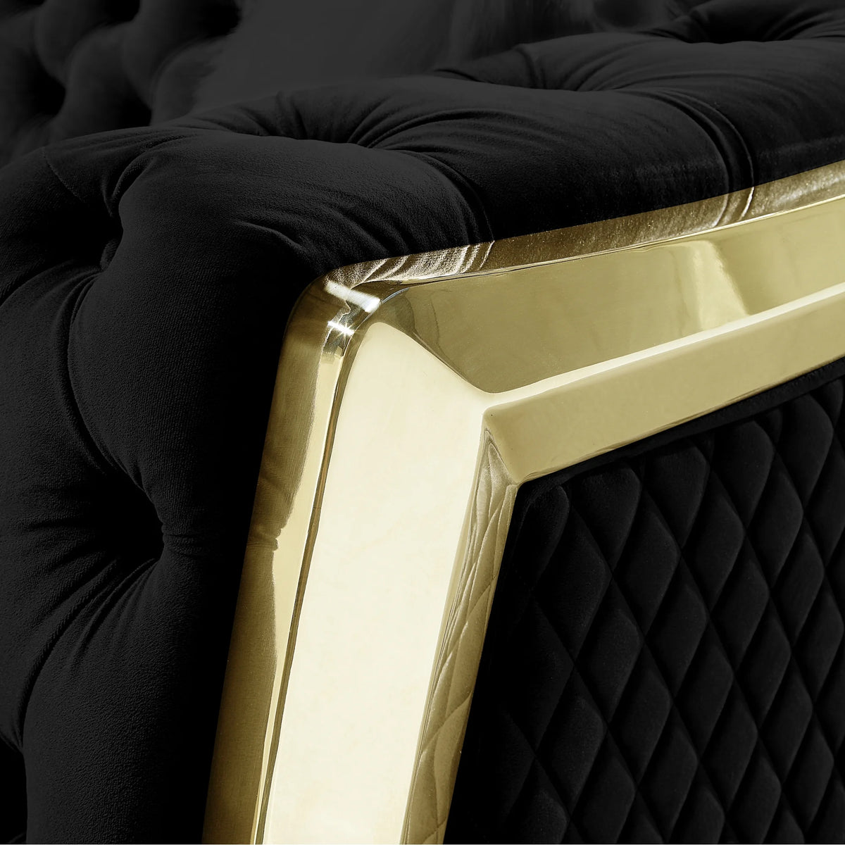 Velvet Upholstered Sofa W86249