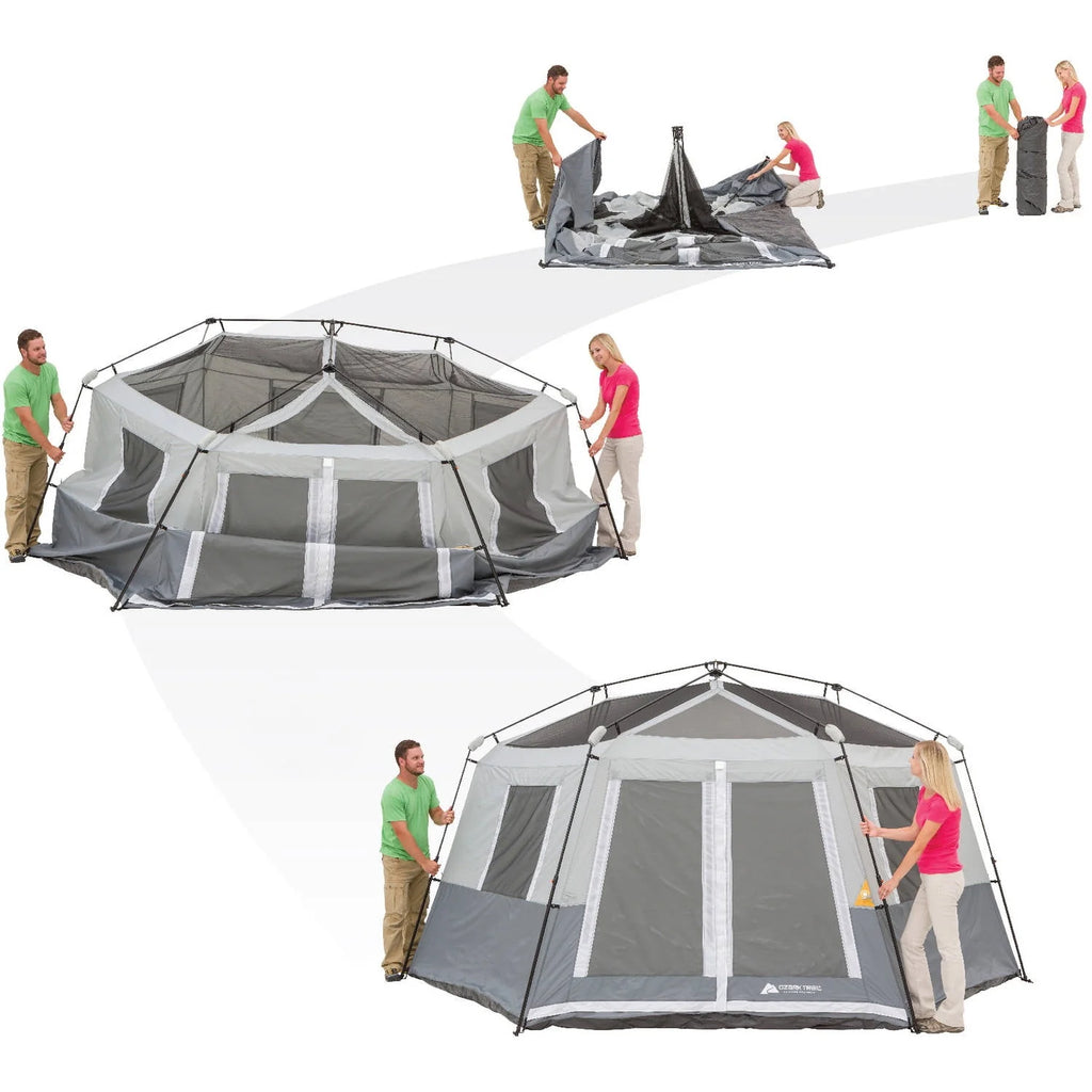 8-Person Instant Hexagon Cabin Tent V568