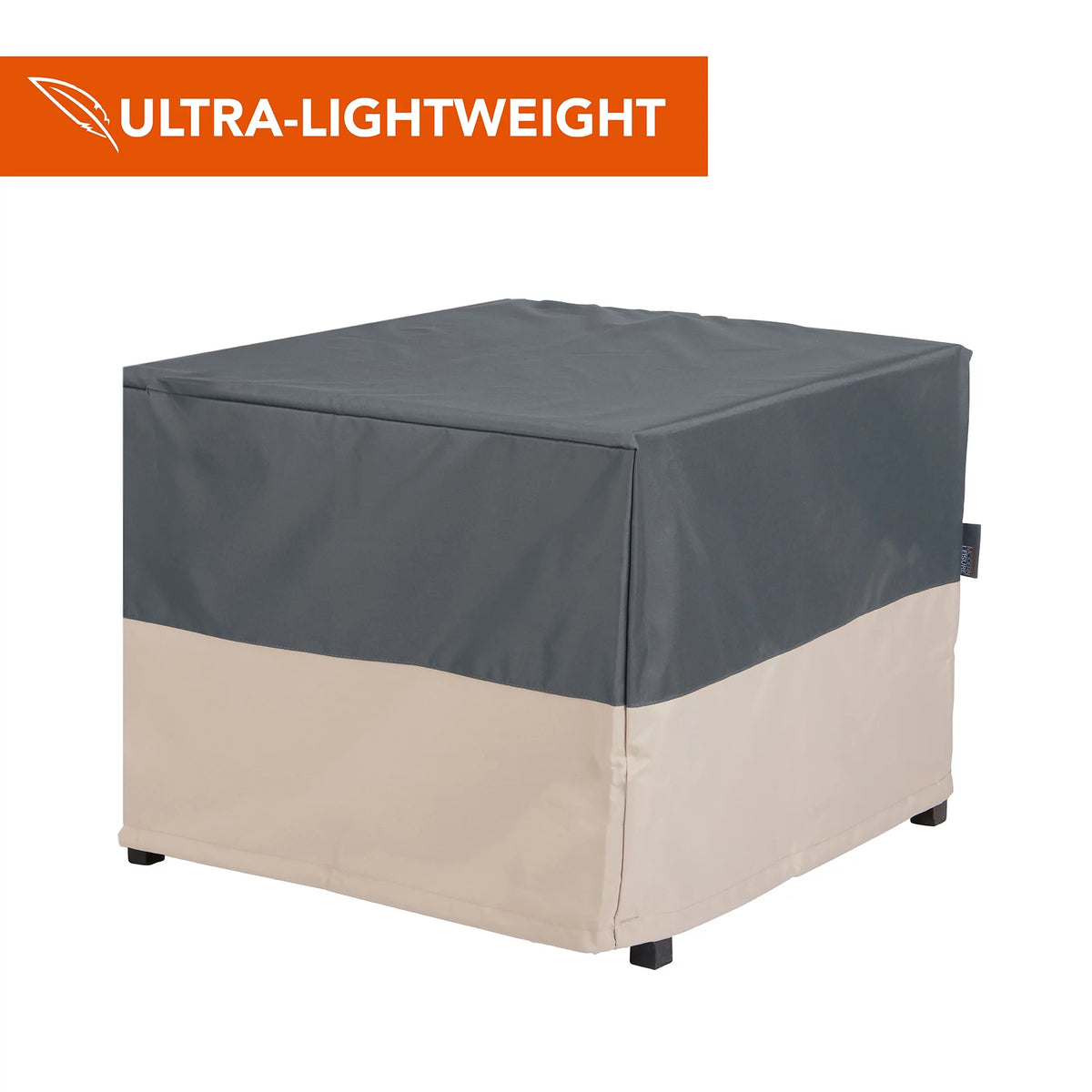 Square Fire Pit Table Cover, 42"L x 42"W x 22"H, Gray W494