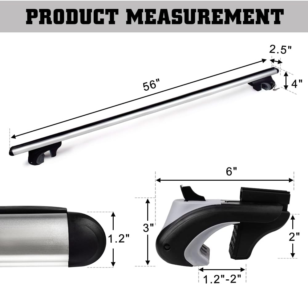 56'' Aluminum Roof Rack Cross Bars Z3069