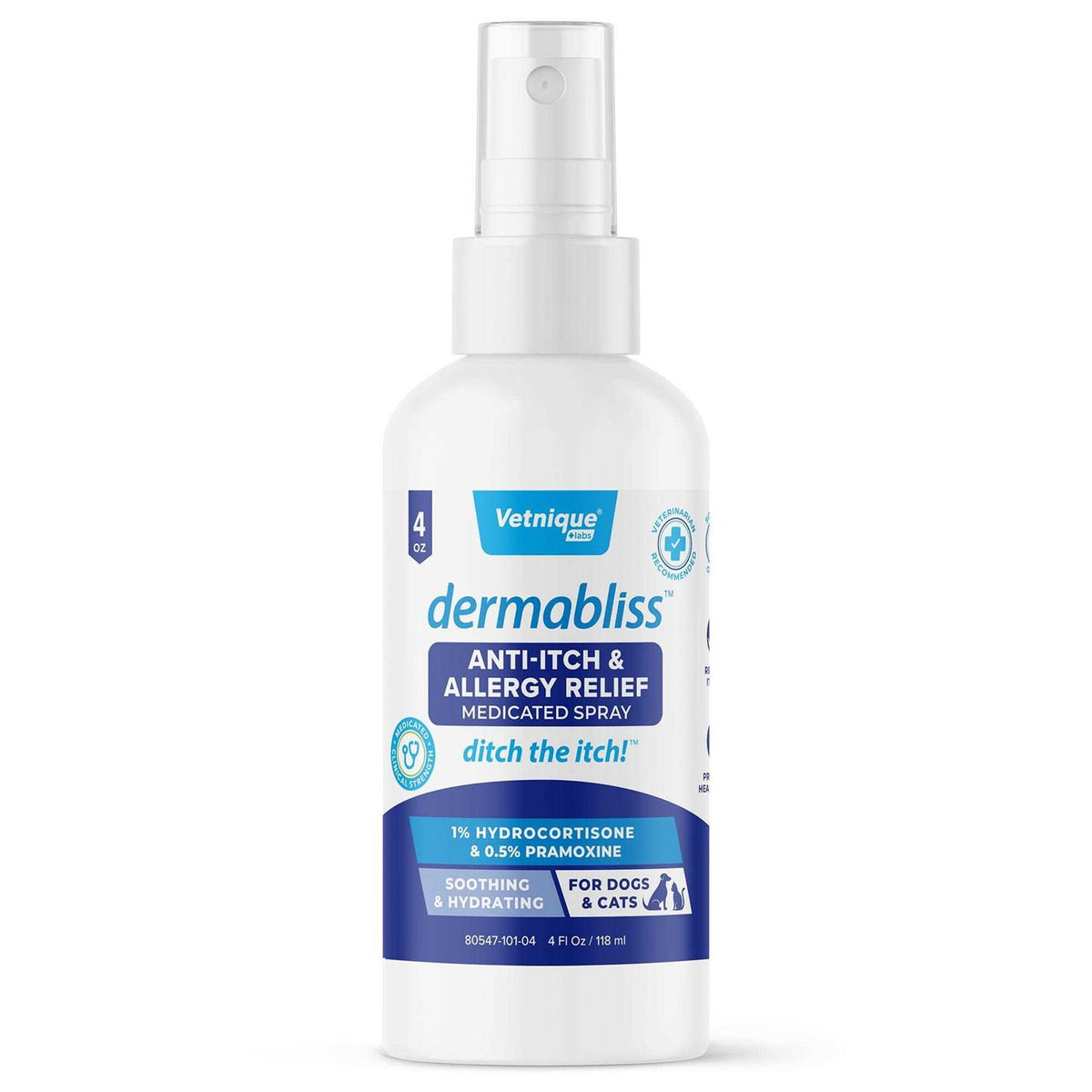 Anti-Itch & Allergy Relief Spray for Dogs & Cats D509