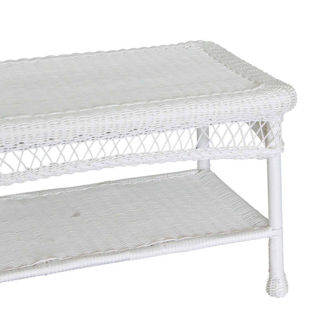 White Wicker Coffee Table G2667