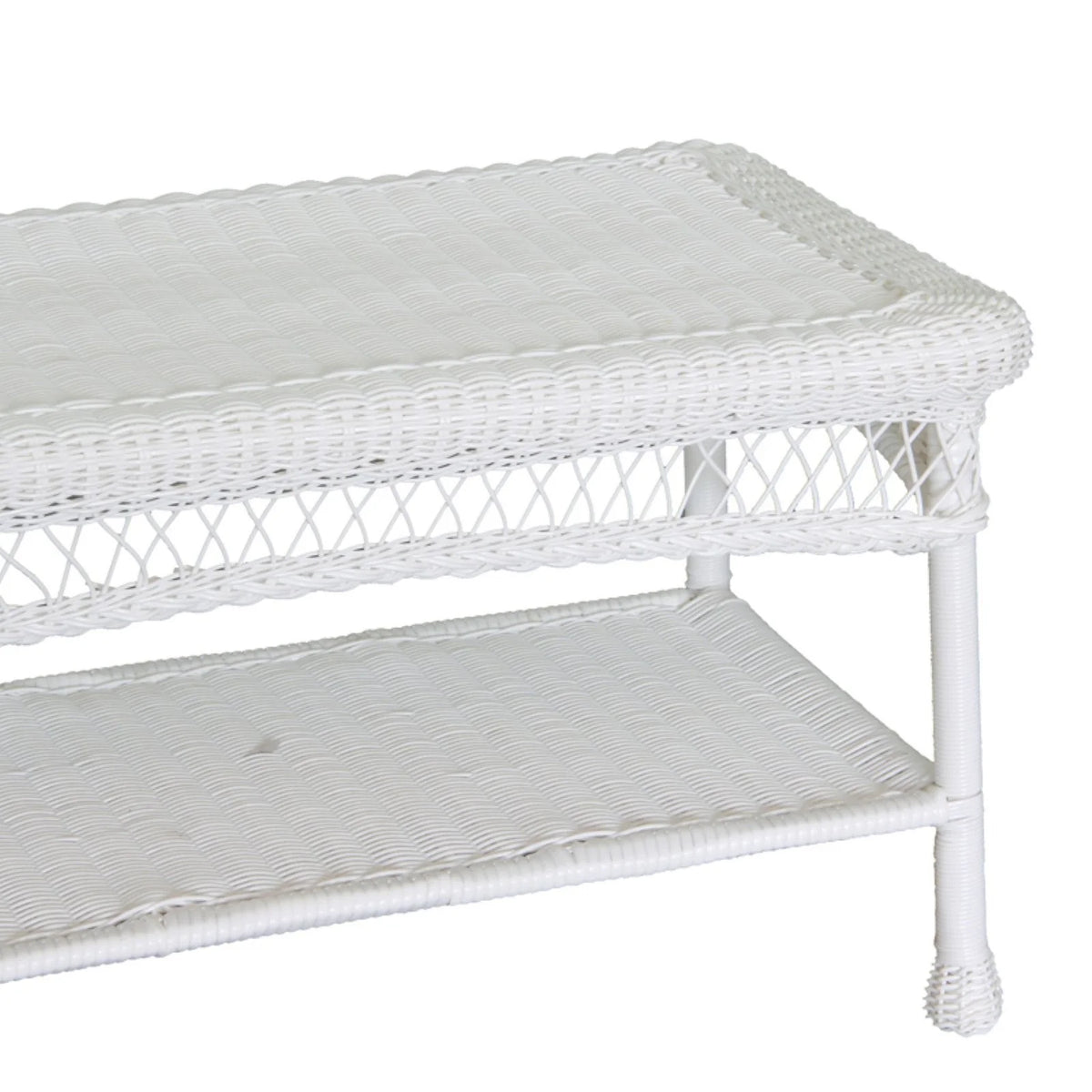 White Wicker Coffee Table G2667