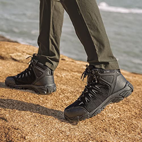 Men's Waterproof Non-Slip Lightweight Mid Top Hiking Boots B387766