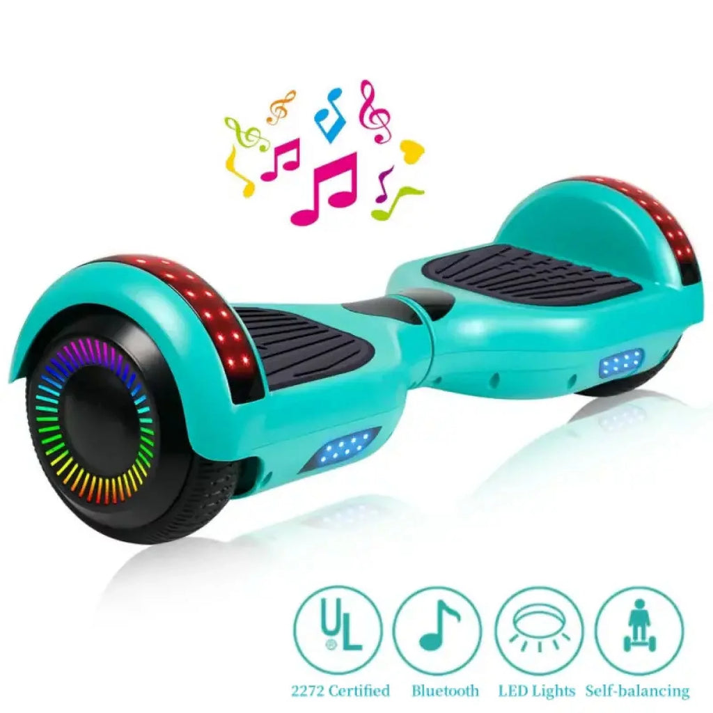 Black 6.5 Two-Wheel Self Balancing Electric Scooter H944386