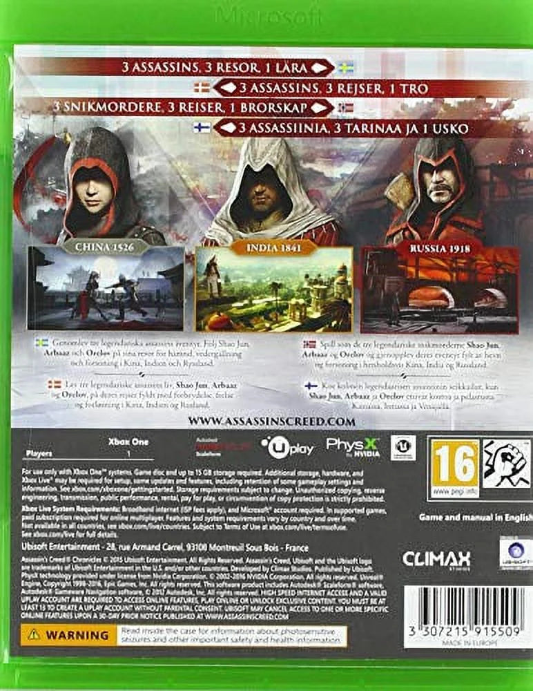 Assassins Creed Chronicles Xbox One V5456