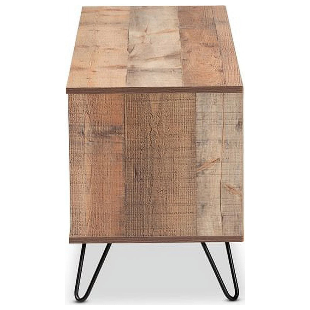 Rustic Oak Wood TV Stand T239880