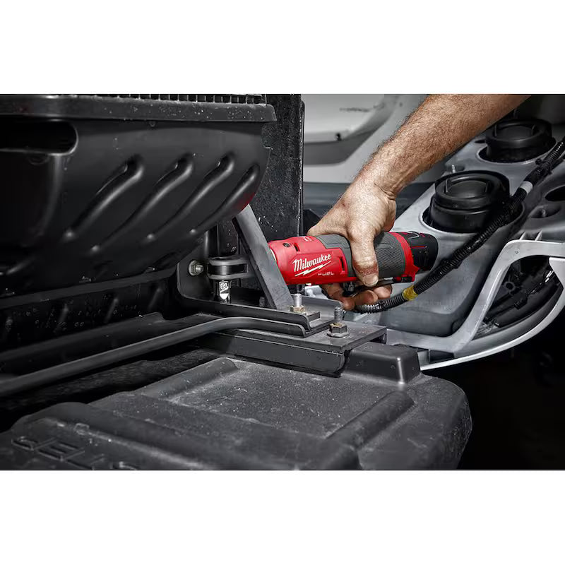 12V Lithium-Ion Brushless Cordless 3/8 in. Ratchet with Metric 6 Point Impact Socket Set Y2255
