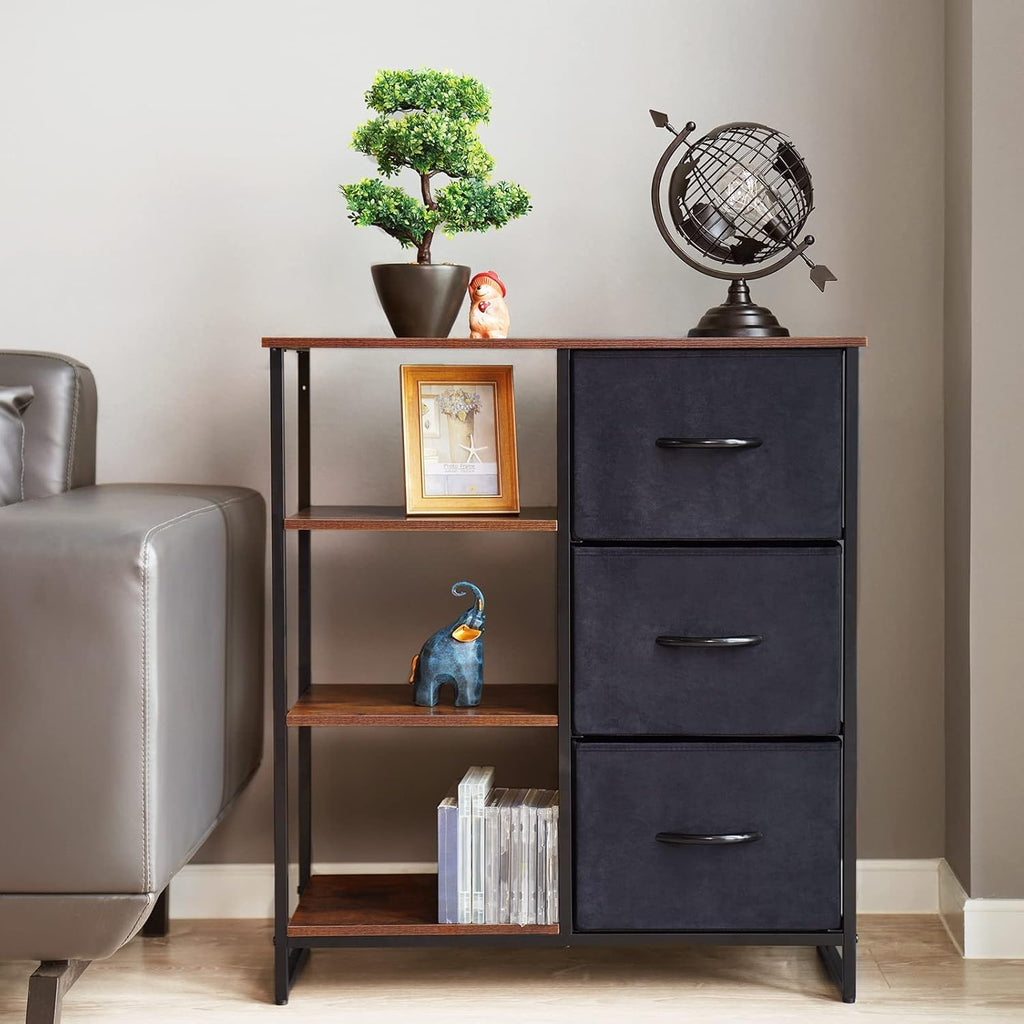 3 Drawer Dresser with Shelves G74401