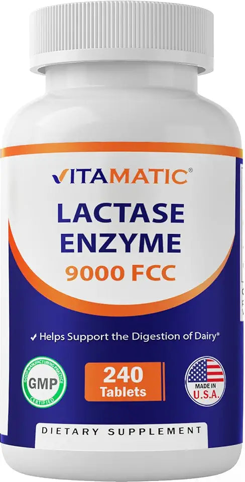 Lactase Enzyme 9000 FCC 240 Tablets S451126