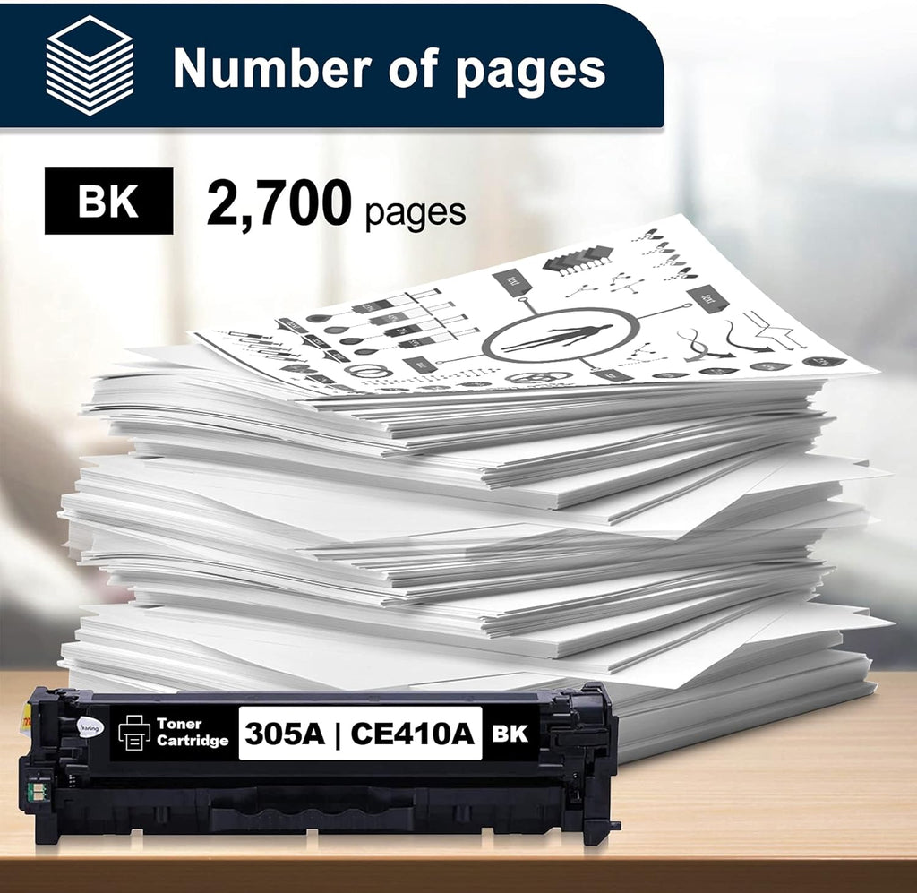 305A Toner 3 Pack Remanufactured Ink Cartridge Replacement P3977