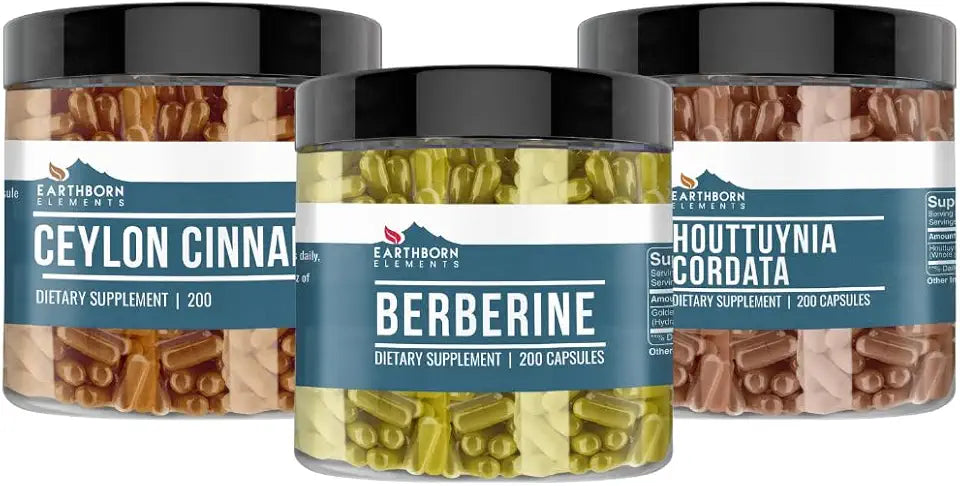 Berberine, Ceylon Cinnamon, & Houttuynia Cordata Capsule Bundle O88085