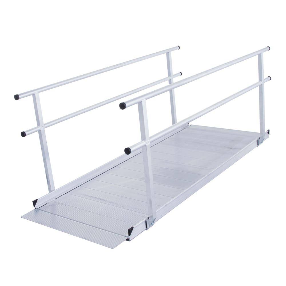 Aluminum Wheelchair Access Ramp with Handrails G7777