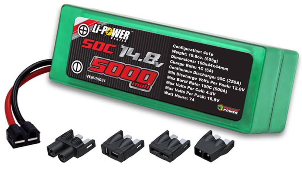 50C 4S 5000mAh 14.8V Hard Case Lipo Battery D52462