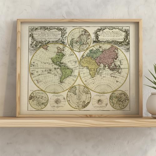 11x14 Unframed Old World Map Art Print L761