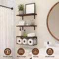 Wall Mount Storage Shelves with Basket S402