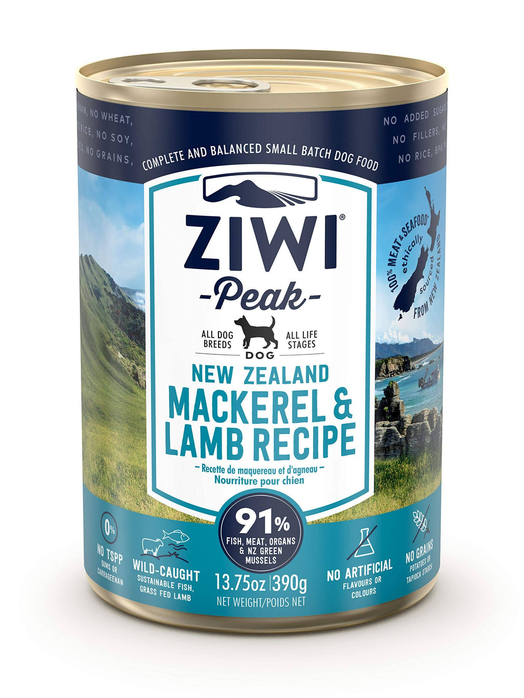 Mackerel & Lamb Recipe Canned Dog Food, 13.75-oz, Case of 12 J7883