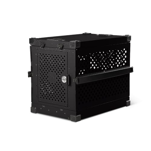 Gray 40" Collapsible Aluminum Dog Crate V6962
