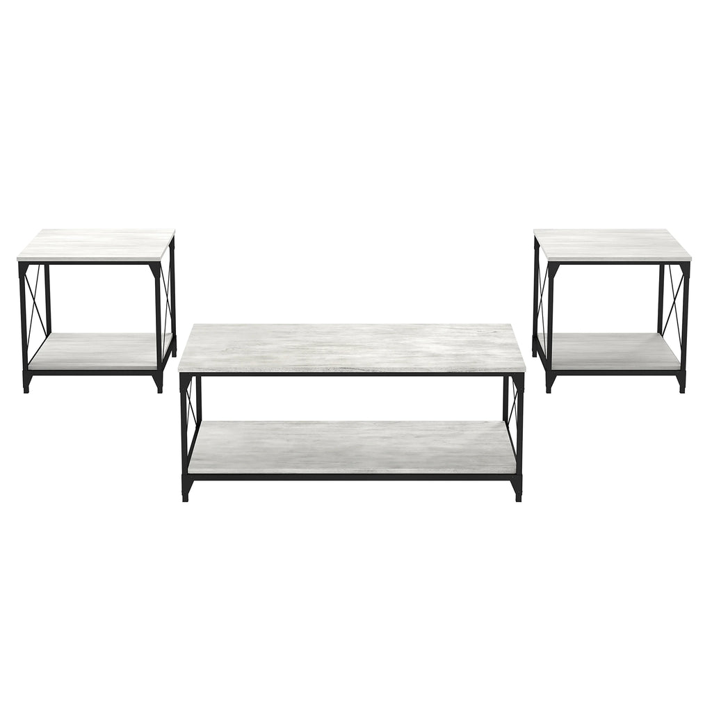3-Piece Gray Coffee Table Set I349403