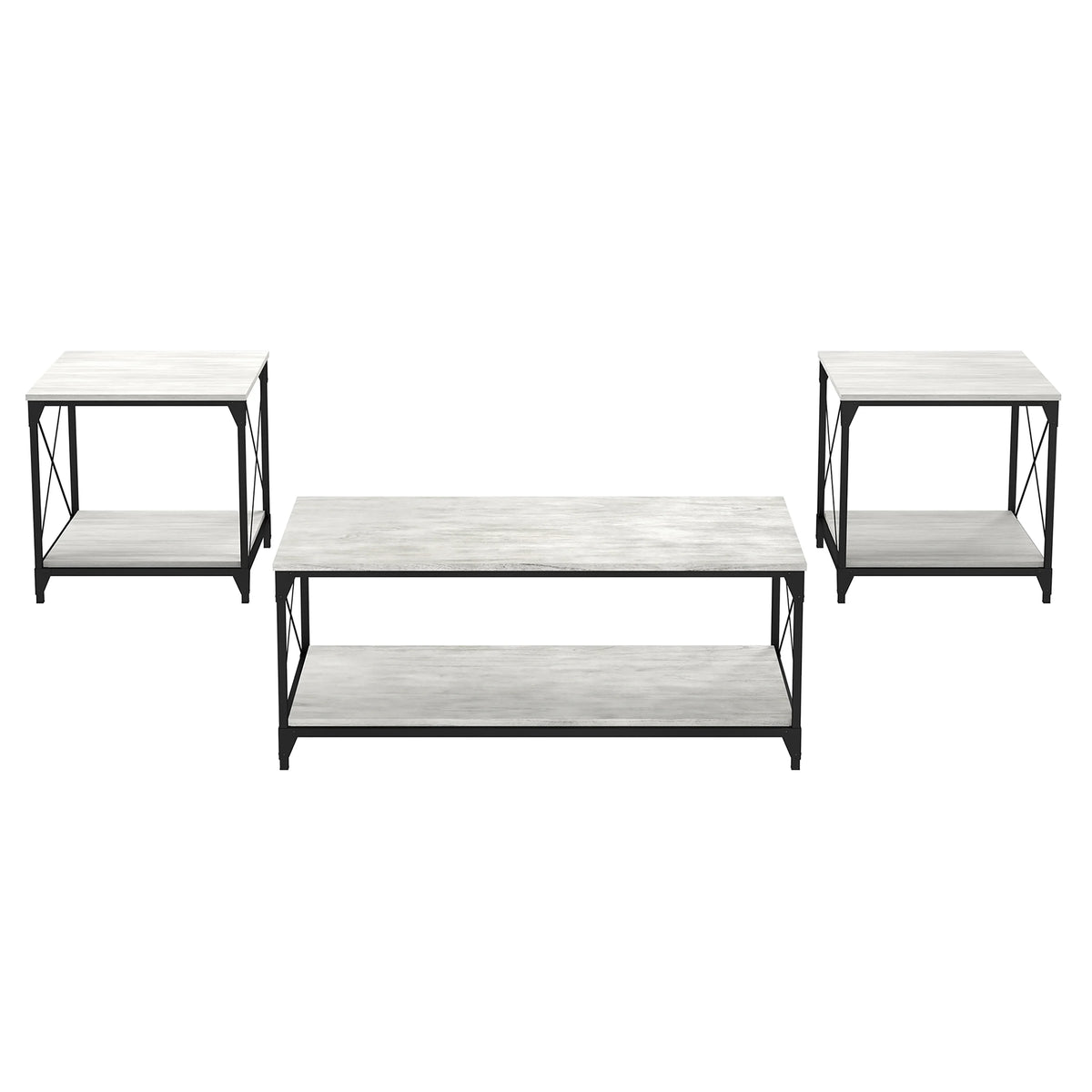 3-Piece Gray Coffee Table Set I349403