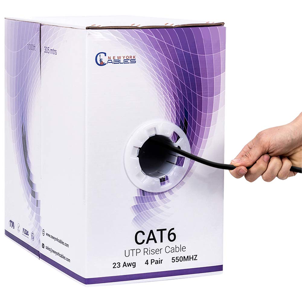 Green Cat6 Riser 1000ft UTP Ethernet Cable X6185