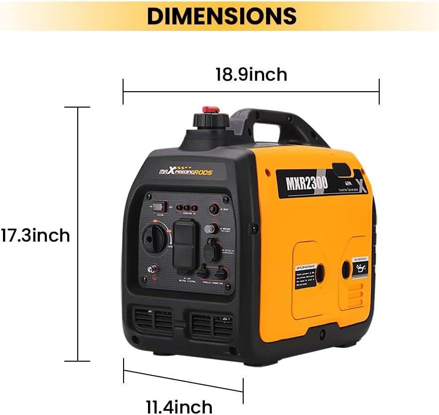 Portable Gas Powered Inverter Generator 1800W/2300W D15033