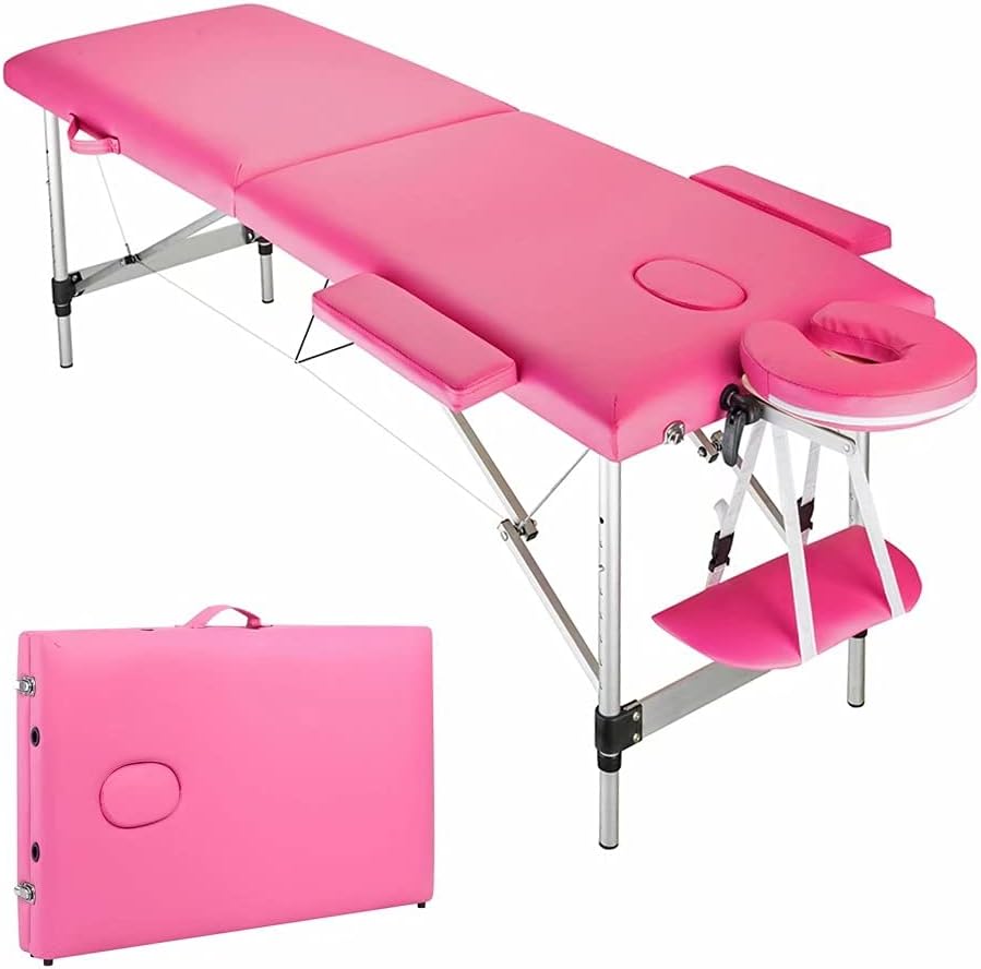 3 Folding Portable Adjustable Massage Table with Carrying Case V223