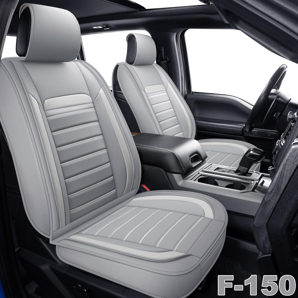 Faux Leather Car Seat Covers, Front Pair O989140