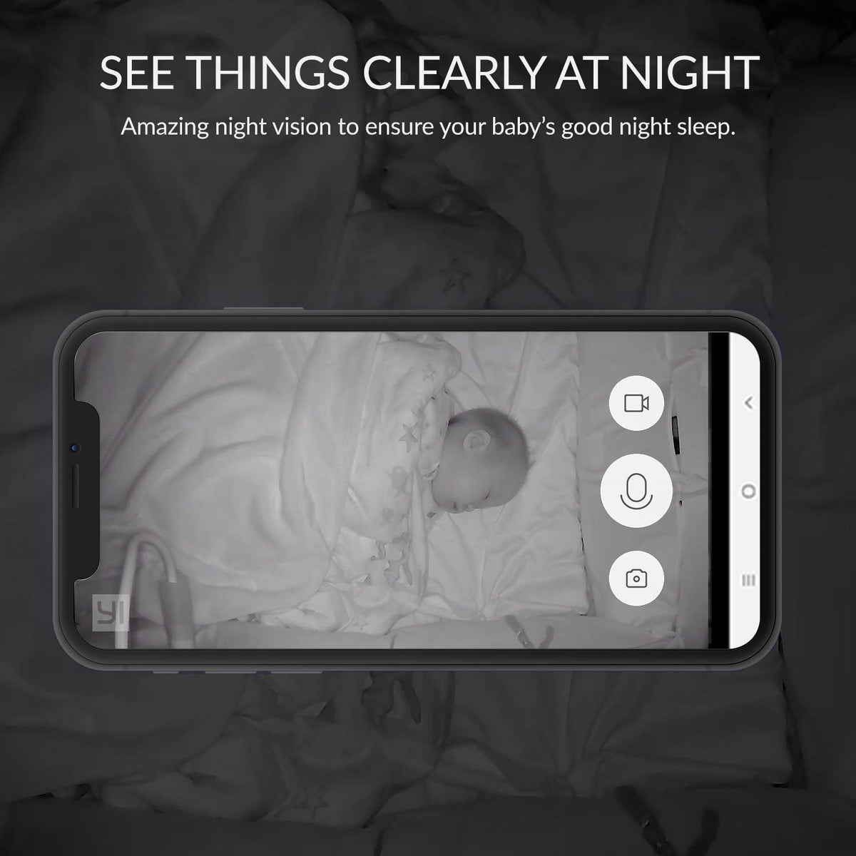 Smart Baby Monitor with Camera and Audio X3043