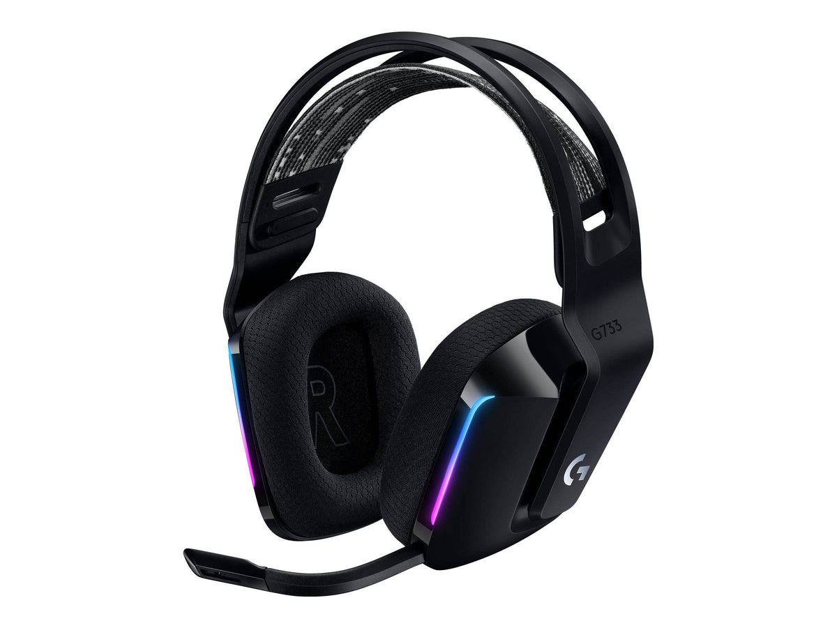 Black Wireless RGB Gaming Headset Q30384