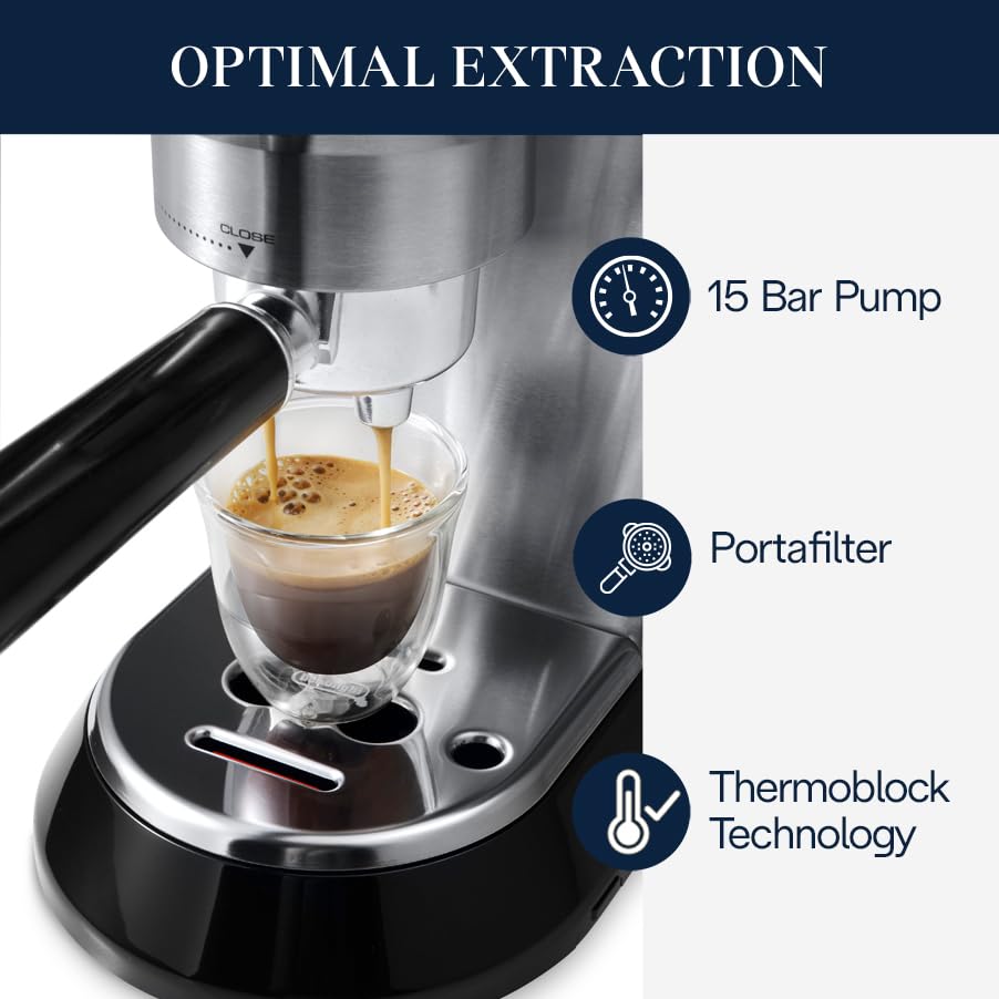 Espresso Machine with Milk Frother, Stainless T65971