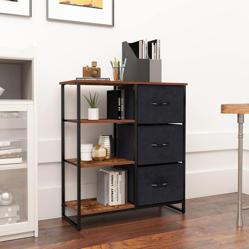 3 Drawer Dresser with Shelves G74401