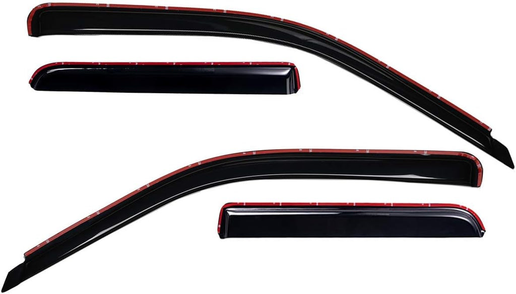 In-Channel Dark Smoke Rain Guard 4 PCS U991