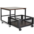 Retro Mini Fridge Stand with Wheels Y291