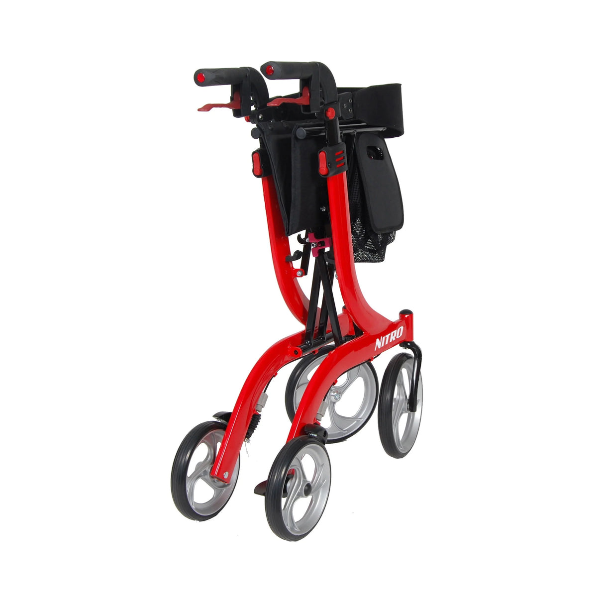 Red Rollator Rolling Walker J5316