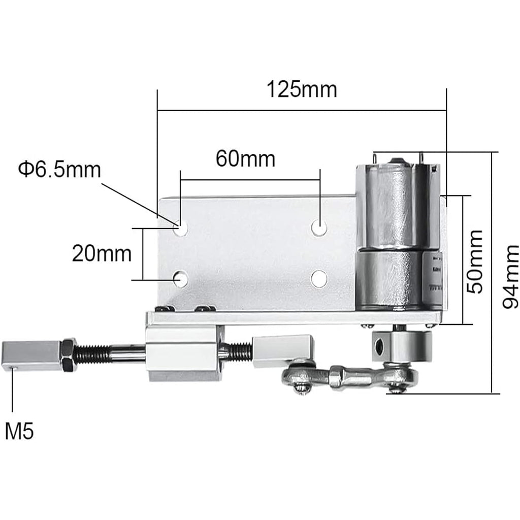 60RPM Adjustable Stroke 12/16/20mm DC Electric Motor H473