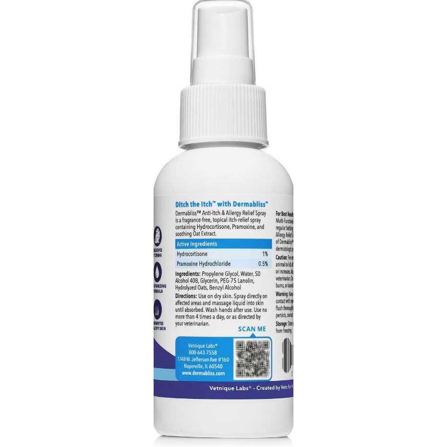 Anti-Itch & Allergy Relief Spray for Dogs & Cats D509