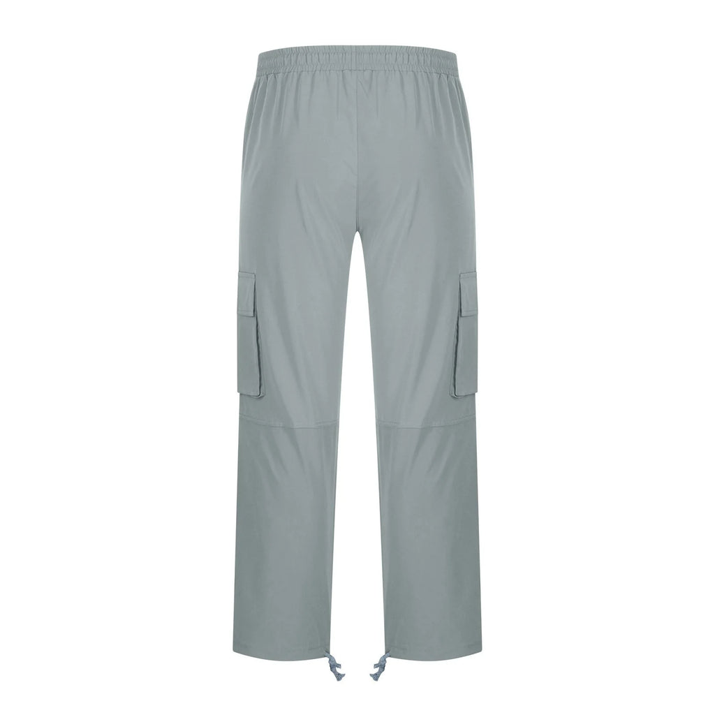 Mens Cargo Sweat Pants Relaxed Fit Baggy Joggers with Zipper Pockets Q928624