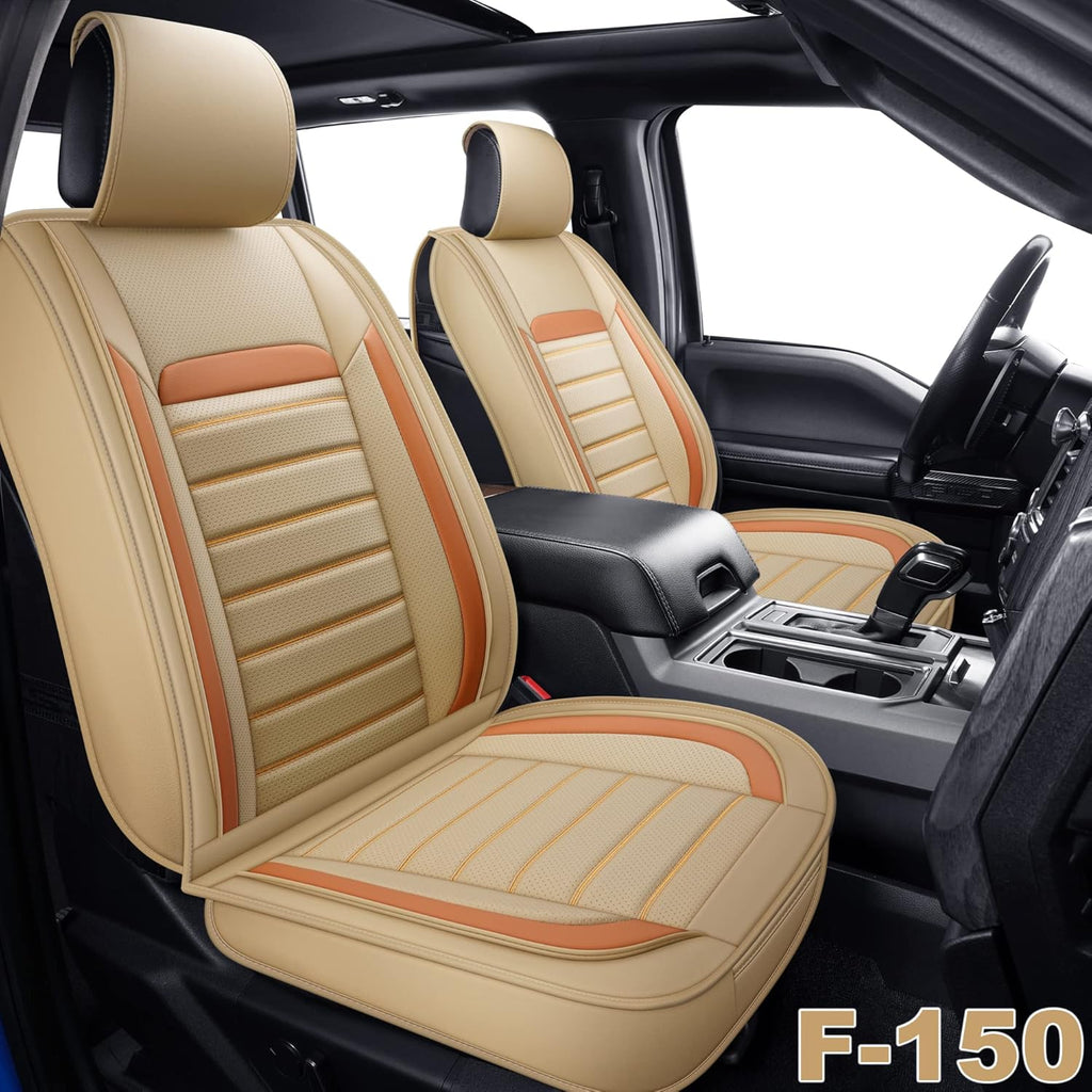 Faux Leather Car Seat Covers, Front Pair O989140