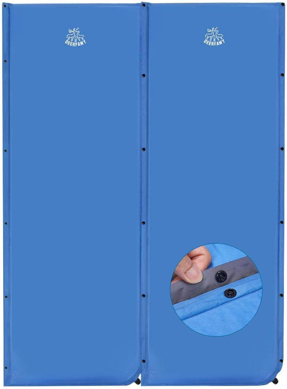 25 Inch Self Inflating Sleeping Foam Pad Camping Mat 4 R-Value Blue 1 Pack N482049
