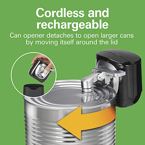 Black 2-in-1 Electric Automatic Can Opener B4528