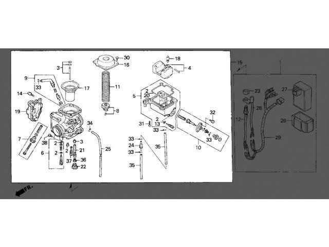 1996-2000 TRX Carburetor J6357