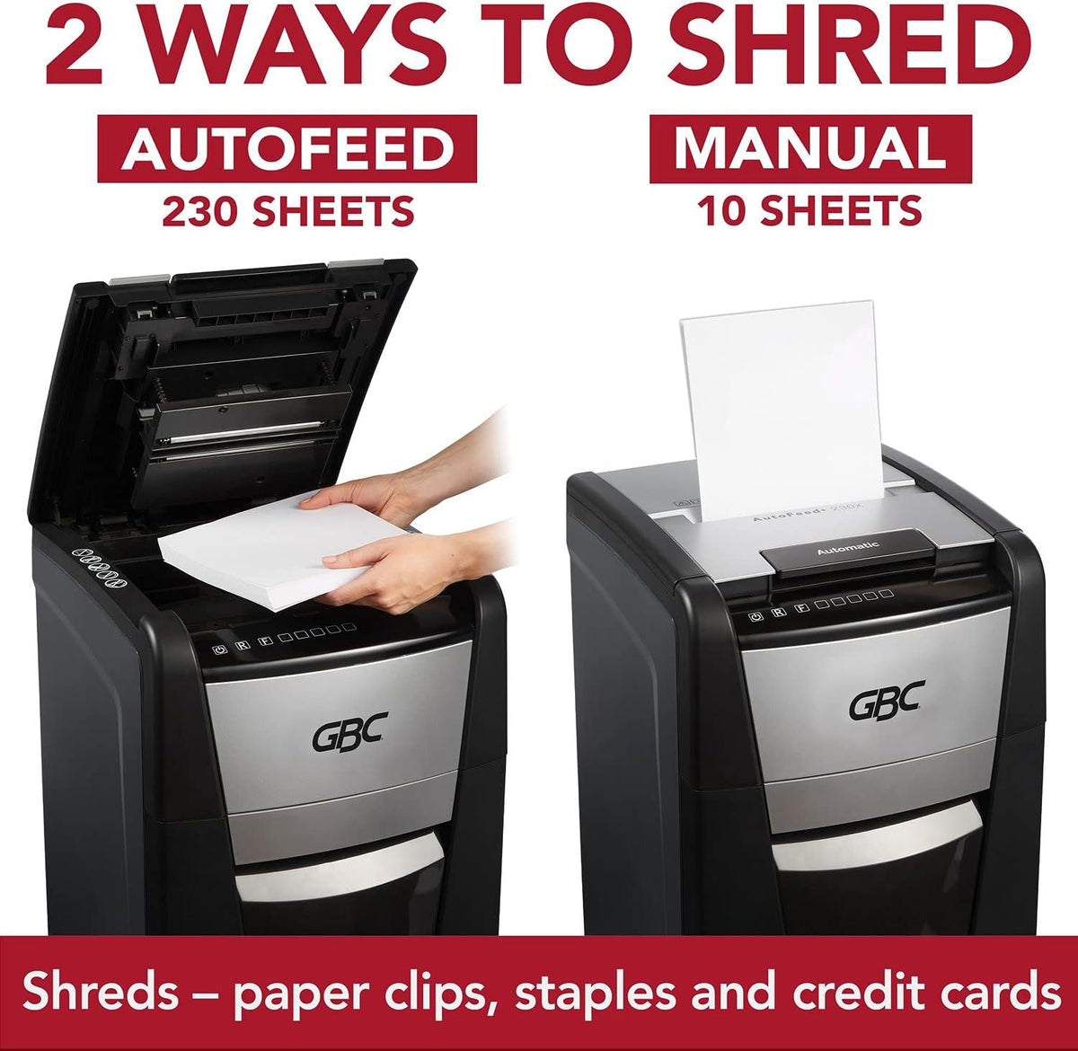 Auto Feed 230 Sheet Capacity Super Cross-Cut Paper Shredder L339