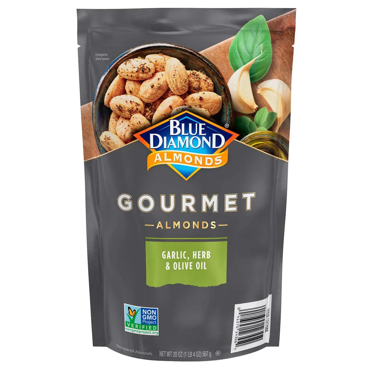 Blue Diamond Garlic Herb Olive Oil Almonds (20 Ounce) Q23114