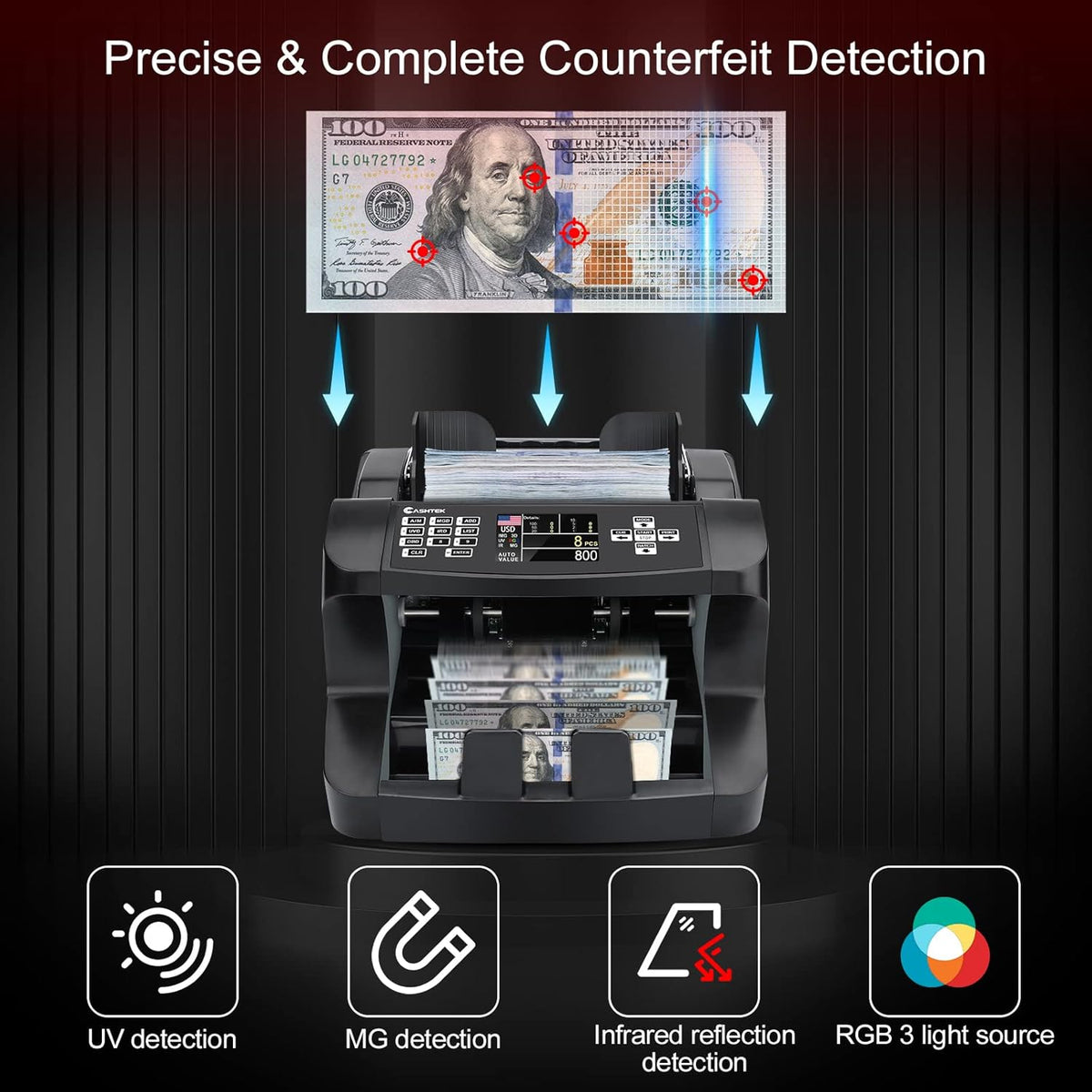 Money Counter Machine Mixed Denomination J519498