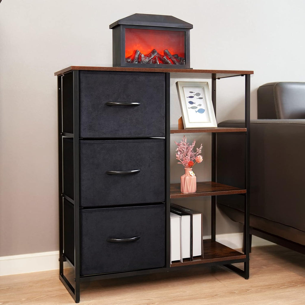 3 Drawer Dresser with Shelves G74401