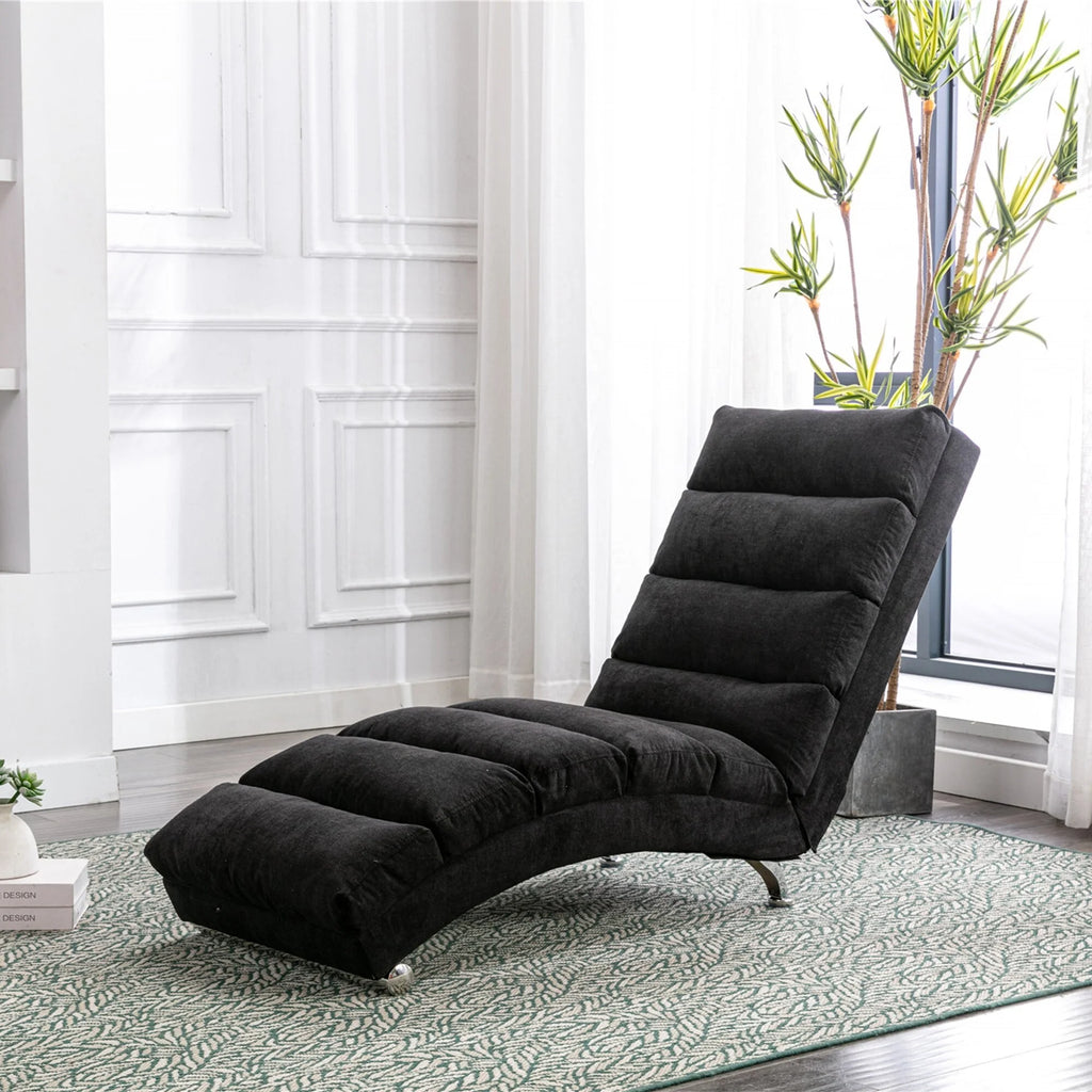 Grey Oversized Chaise Lounge Massage Chair Q49058