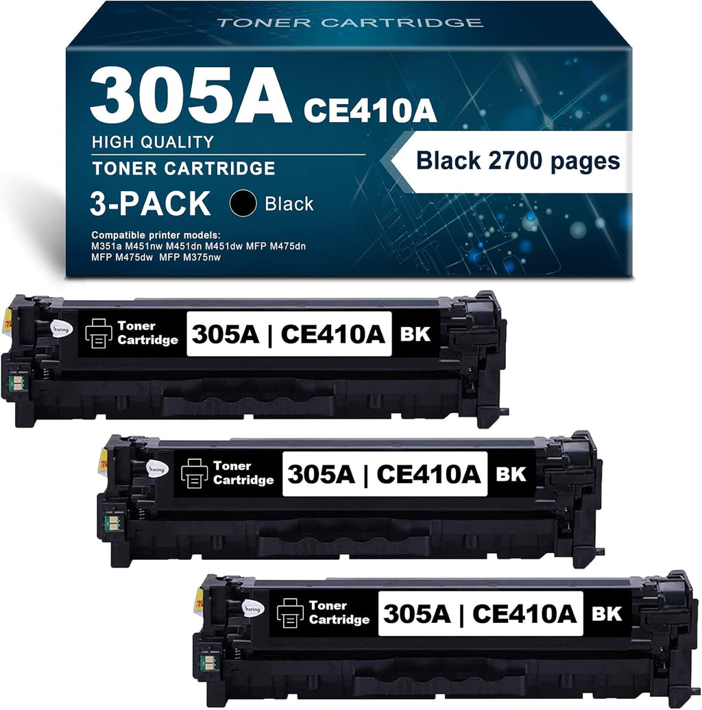 305A Toner 3 Pack Remanufactured Ink Cartridge Replacement P3977