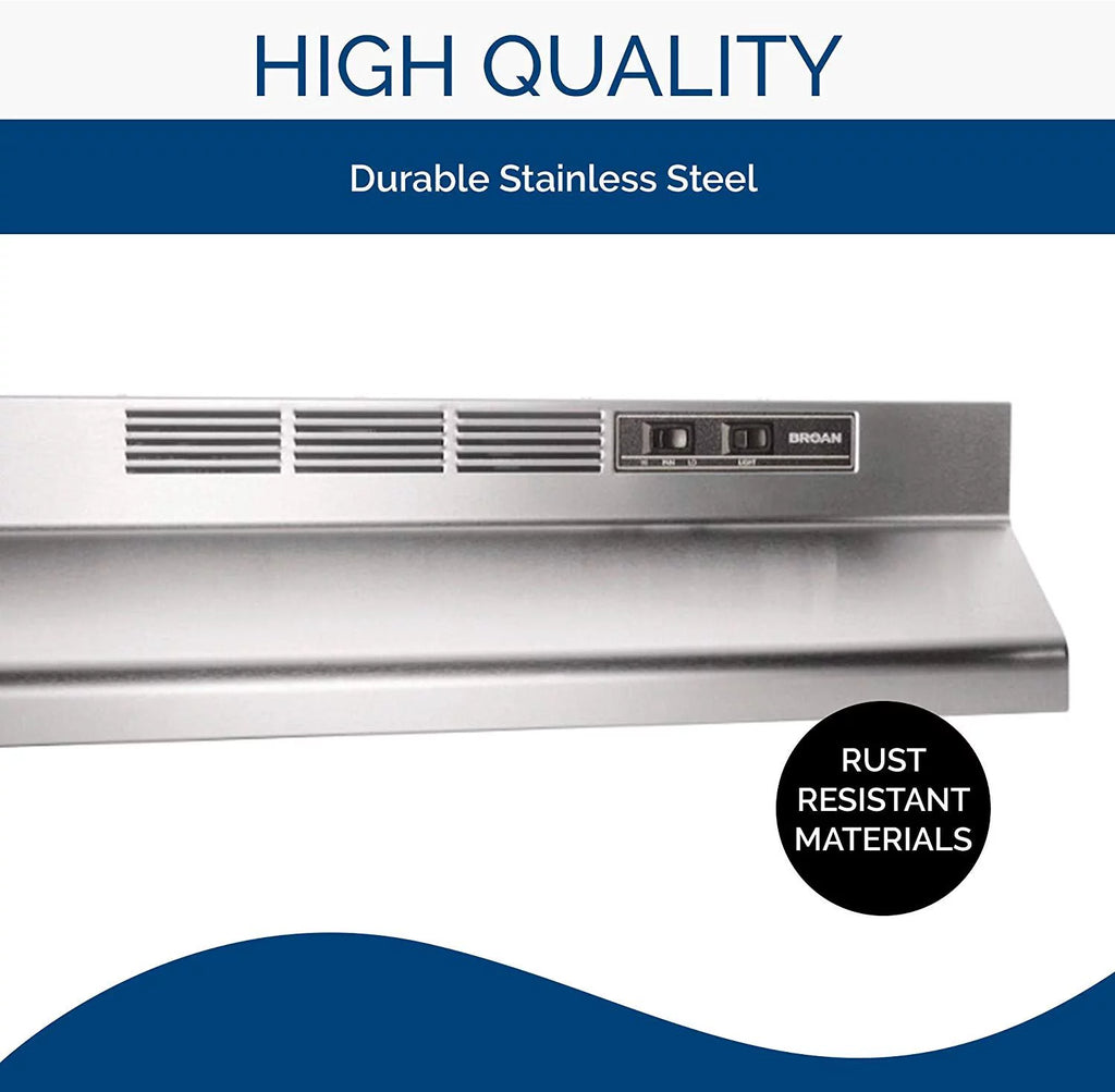 Stainless Steel Ductless Range Hood Insert with Light R35362