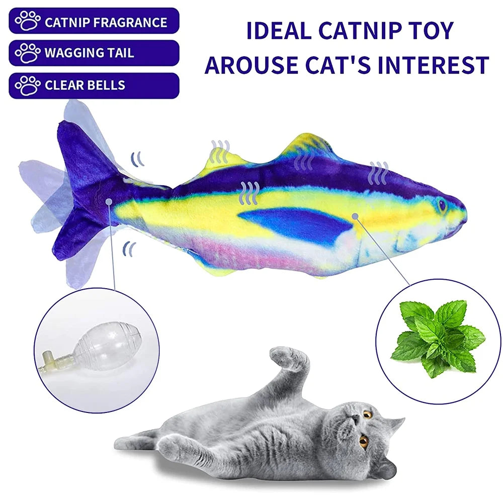 Wiggle Fish Catnip Plush Cat Toy R792